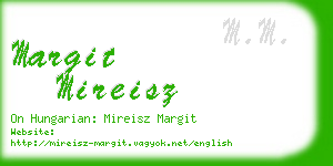margit mireisz business card